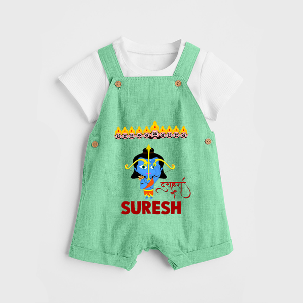 Ram Ravan Battle Story Dungaree - GREEN - 0 - 5 Months Old (Chest 18")