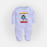 Ram Ravan Battle Story Fullbody suit - BABY BLUE - New Born (Chest 7.5")
