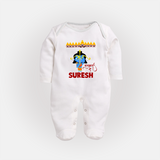 Ram Ravan Battle Story Fullbody suit - WHITE - New Born (Chest 7.5")