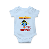 Ram Ravan Battle Story Romper - BABY BLUE - New Born (Chest 14")