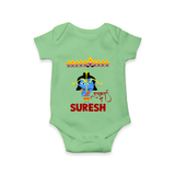 Ram Ravan Battle Story Romper - GREEN - New Born (Chest 14")