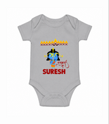 Ram Ravan Battle Story Romper - GREY - New Born (Chest 14")