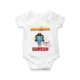 Ram Ravan Battle Story Romper - WHITE - New Born (Chest 14")