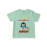 Ram Ravan Battle Story T shirt - MINT GREEN - 0-5 Months Old (Chest 17")