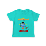 Ram Ravan Battle Story T shirt - TEAL - 0-5 Months Old (Chest 17")