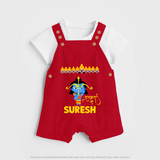 Ram Ravan Battle Story Dungaree - RED - 0 - 5 Months Old (Chest 18")