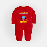 Ram Ravan Battle Story Fullbody suit - RED - New Born (Chest 7.5")
