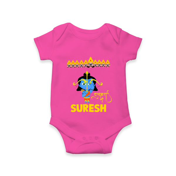 Ram Ravan Battle Story Romper - HOT PINK - New Born (Chest 14")