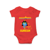 Ram Ravan Battle Story Romper - RED - New Born (Chest 14")