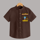 Ram Ravan Battle Story Shirt - CHOCOLATE BROWN - 0 - 6 Months Old (Chest 23")