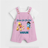 Ravan Ka The End Dussehra Dungaree - BABY PINK - 0 - 5 Months Old (Chest 18")