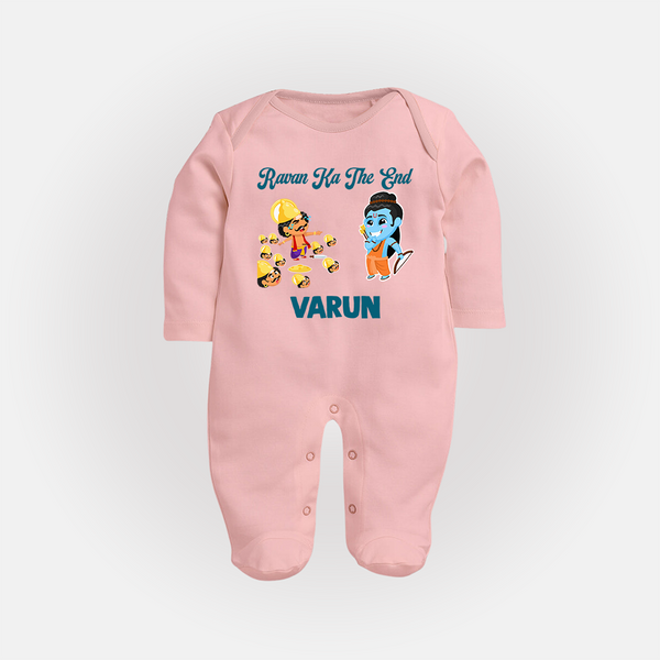 Ravan Ka The End Dussehra Fullbody suit - BABY PINK - New Born (Chest 7.5")