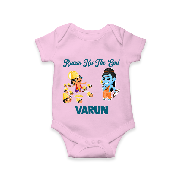 Ravan Ka The End Dussehra Romper - BABY PINK - New Born (Chest 14")