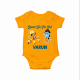 Ravan Ka The End Dussehra Romper - CHROME YELLOW - New Born (Chest 14")