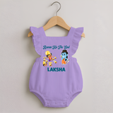 Ravan Ka The End Dussehra Romper Frock - LILAC - 0 - 3 Months Old (Chest 19")