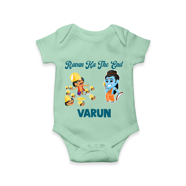 Ravan Ka The End Dussehra Romper - MINT GREEN - New Born (Chest 14")