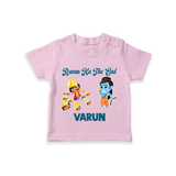 Ravan Ka The End Dussehra T shirt - BABY PINK - 0-5 Months Old (Chest 17")