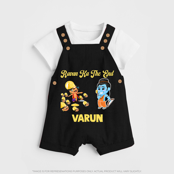 Ravan Ka The End Dussehra Dungaree - BLACK - 0 - 5 Months Old (Chest 18")