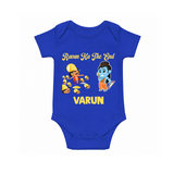 Ravan Ka The End Dussehra Romper - COBALT BLUE - New Born (Chest 14")