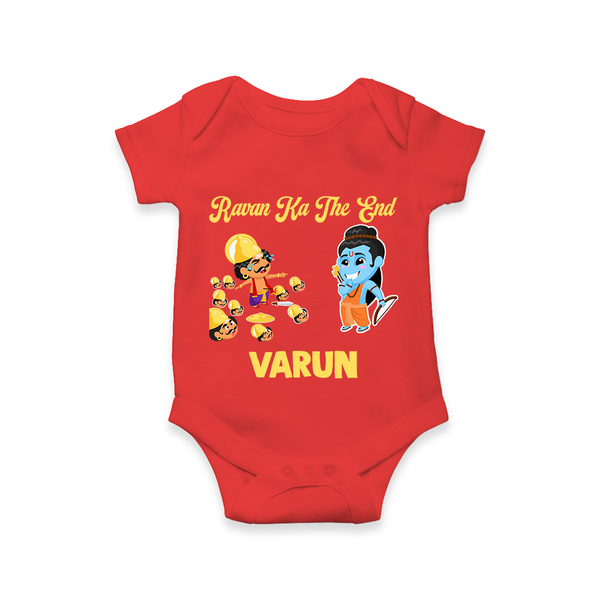 Ravan Ka The End Dussehra Romper - RED - New Born (Chest 14")