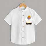 Happy Dussehra Ravan Face Shirt - WHITE - 0 - 6 Months Old (Chest 23")