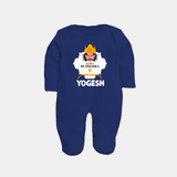 Happy Dussehra Ravan Face Fullbody suit - NAVY BLUE - New Born (Chest 7.5")