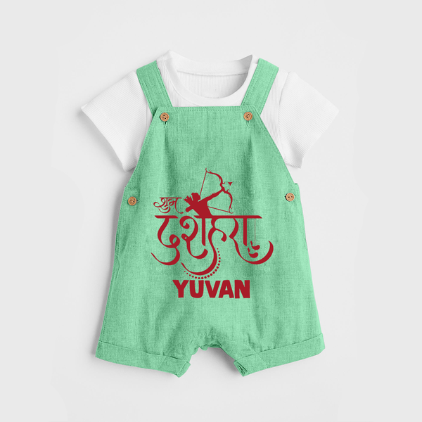 Ram Arrow Victory Dussehra Dungaree - GREEN - 0 - 5 Months Old (Chest 18")