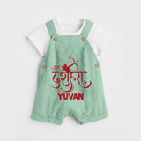 Ram Arrow Victory Dussehra Dungaree - MINT GREEN - 0 - 5 Months Old (Chest 18")