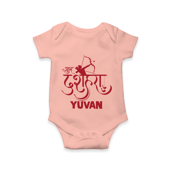 Ram Arrow Victory Dussehra Romper - PEACH - New Born (Chest 14")