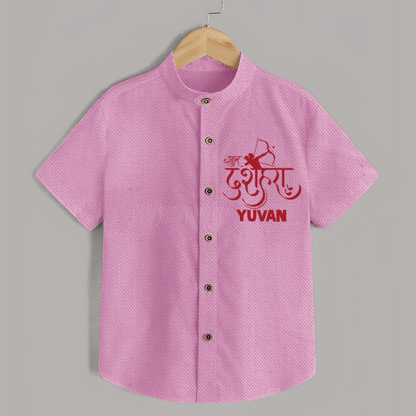 Ram Arrow Victory Dussehra Shirt - BABY PINK - 0 - 6 Months Old (Chest 23")