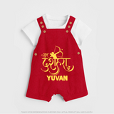 Ram Arrow Victory Dussehra Dungaree - RED - 0 - 5 Months Old (Chest 18")
