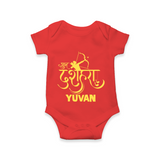 Ram Arrow Victory Dussehra Romper - RED - New Born (Chest 14")