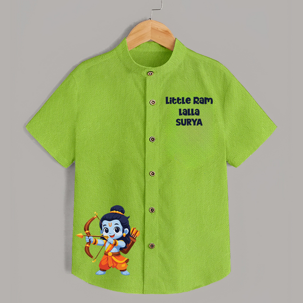 Little Ram Lalla Bow Warrior Shirt - LIME GREEN - 0 - 6 Months Old (Chest 23")