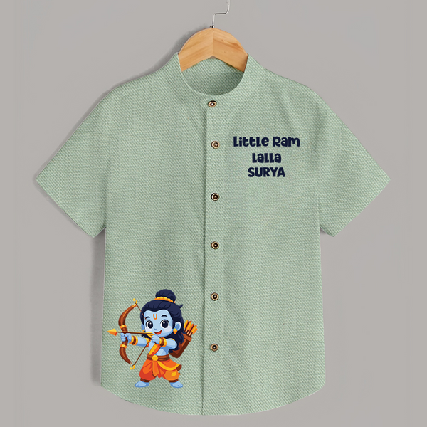 Little Ram Lalla Bow Warrior Shirt - MINT GREEN - 0 - 6 Months Old (Chest 23")