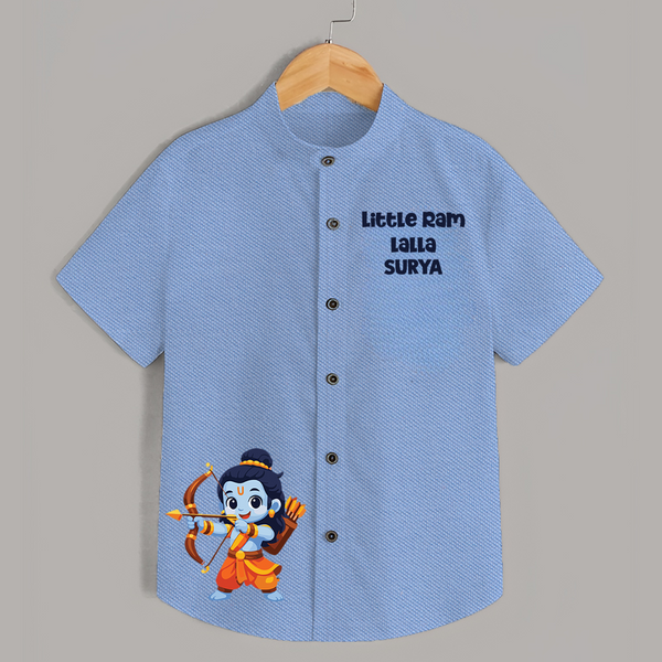 Little Ram Lalla Bow Warrior Shirt - SKY BLUE - 0 - 6 Months Old (Chest 23")