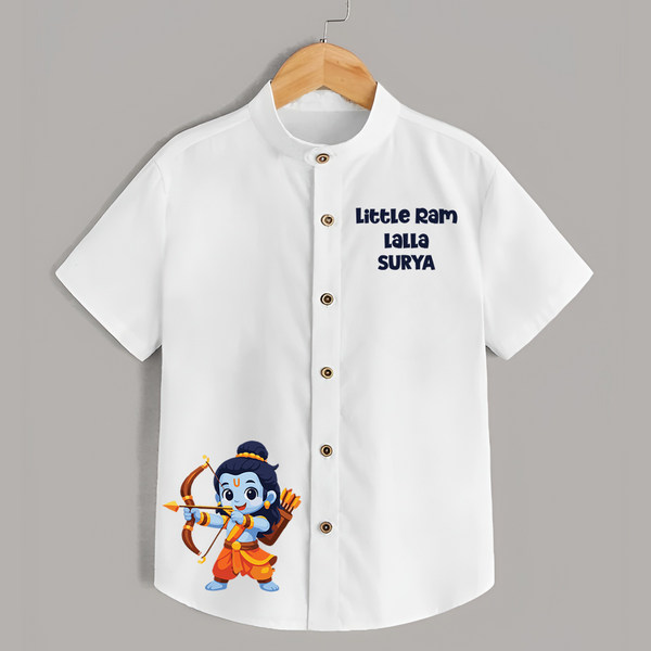 Little Ram Lalla Bow Warrior Shirt - WHITE - 0 - 6 Months Old (Chest 23")