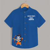 Little Ram Lalla Bow Warrior Shirt - COBALT BLUE - 0 - 6 Months Old (Chest 23")