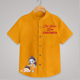 Jai Shree Ram Blessings Shirt - CHROME YELLOW - 0 - 6 Months Old (Chest 23")
