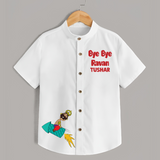 Bye Bye Ravan Dussehra Fun Shirt - WHITE - 0 - 6 Months Old (Chest 23")
