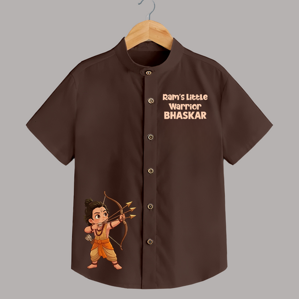 Ram’s Little Warrior Arrow Shirt - CHOCOLATE BROWN - 0 - 6 Months Old (Chest 23")