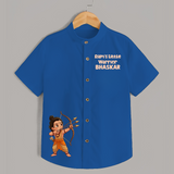 Ram’s Little Warrior Arrow Shirt - COBALT BLUE - 0 - 6 Months Old (Chest 23")