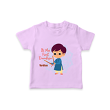 My First Dandiya - Customized Dandiya Themed T-Shirt For Little ones - LILAC - 0-5 Months Old (Chest 17")