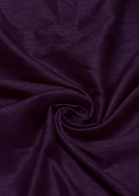 Royal Purple  & Ivory Raw Silk Family Combo Set