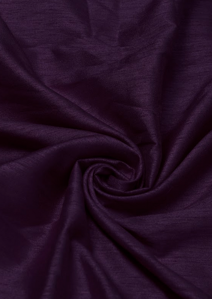 Royal Purple  & Ivory Raw Silk Family Combo Set