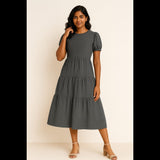 Charcoal Tier Dress