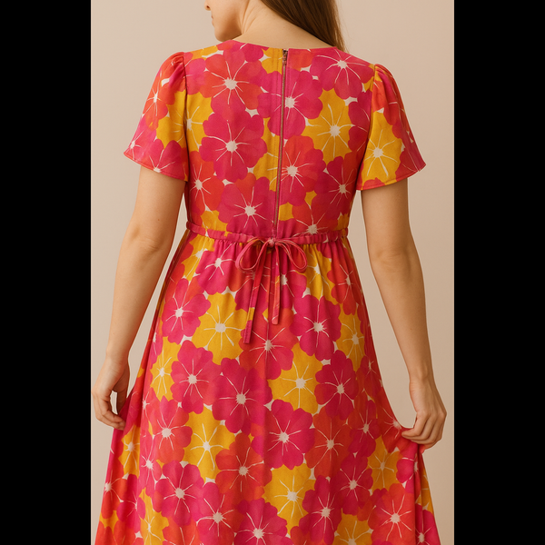 Bloom in Comfort – Bright Floral Dress