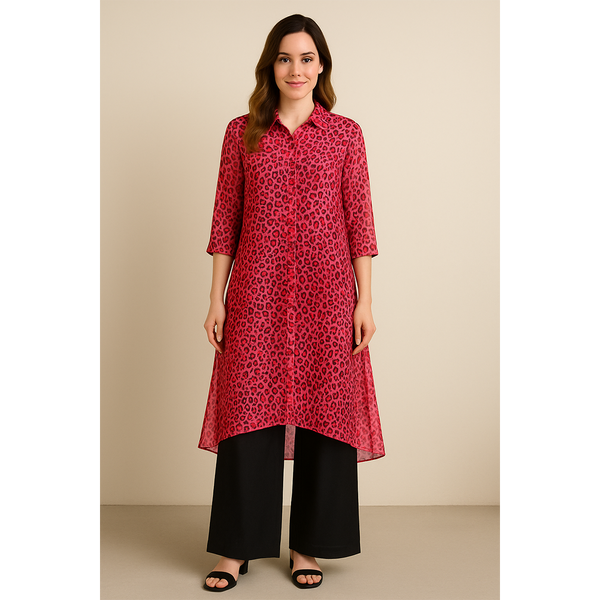 Collared Georgette Coord