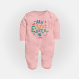 My First Easter – Baby Fullbody suit  - BABY PINK - New Born (Chest 7.5")