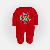 My First Easter – Baby Fullbody suit  - RED - New Born (Chest 7.5")