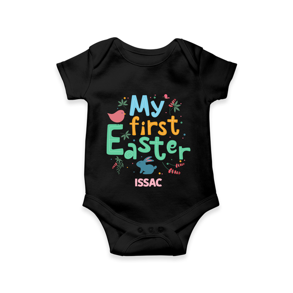 My First Easter – Baby Romper  - BLACK - New Born (Chest 14")